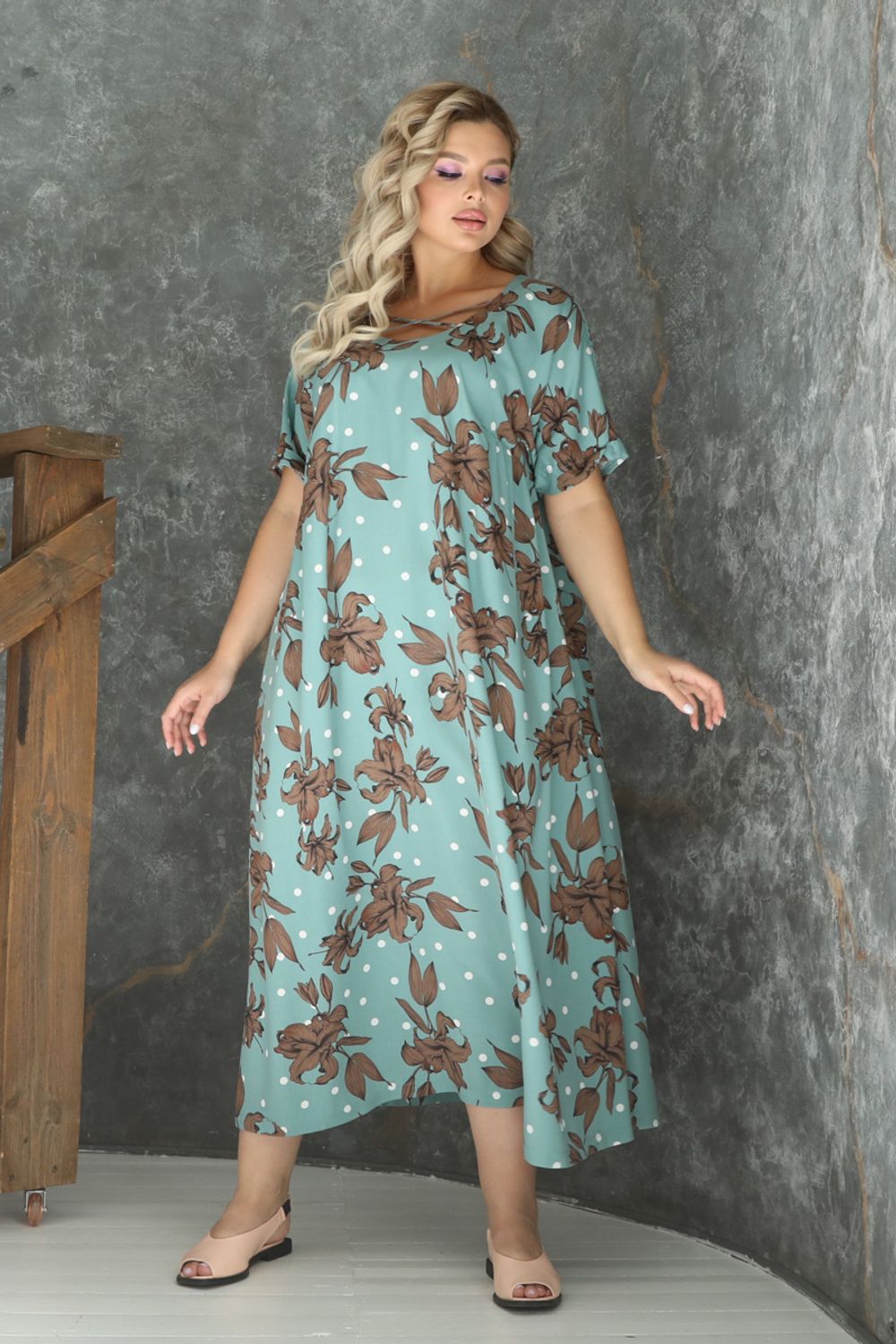 Платье П3-4766/7 Wisell (Акция)