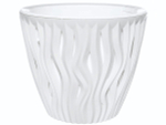 Кашпо Вдохновение 7,5л, белый/белый