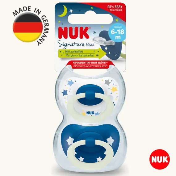 Пустышка Nuk силикон ортодонтическая 2 шт.