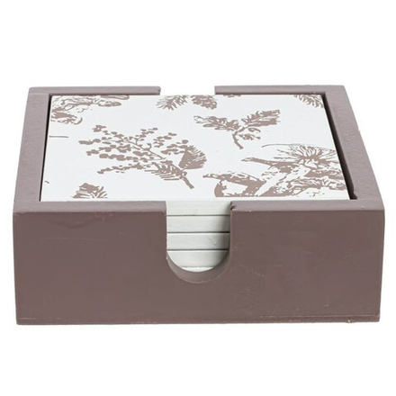 GAEM Набор из 6-ти подставок под кружку на подставке, L12 W12 H4 см