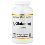 California Gold Nutrition, L-глютамин, 1000 мг, 240 растительных капсул