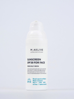 M.Aklive Sunscreen SPF30 for face for oily skin,150ml/Солнцезащитный крем SPF30 для жирной кожи лица