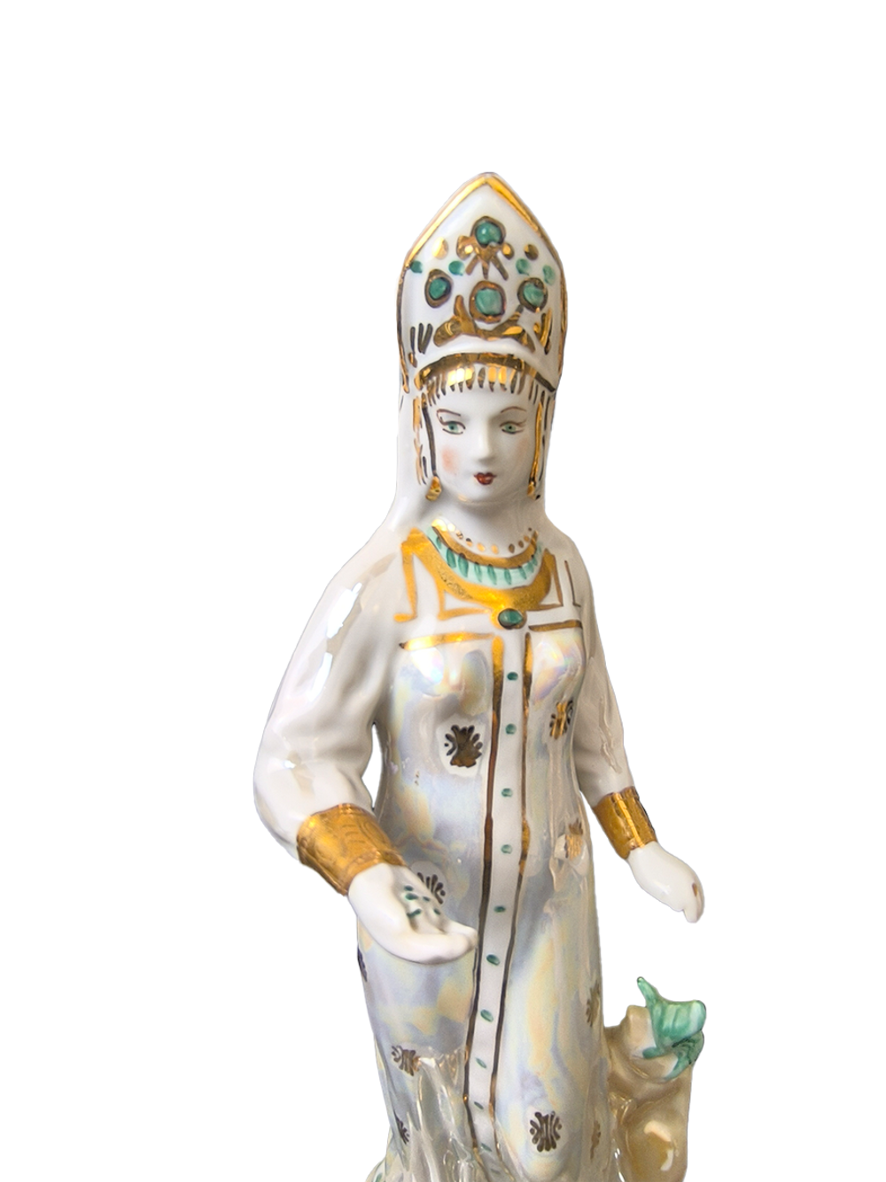 Фарфоровая статуэтка "Дары хозяйки Медной горы" (Дулево)