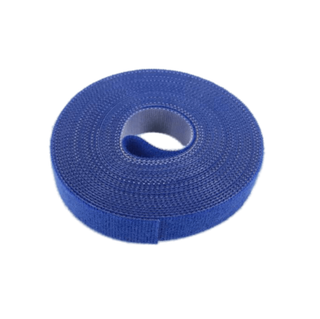 Стяжка для кабеля, липучка PL15 (5 метров, синий)