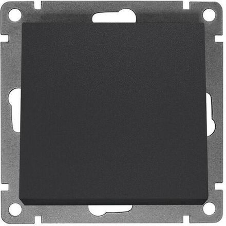 Выключатель UNIVersal Афина 1-клавишный с/у 10А 220В IP20 графит (1/100)