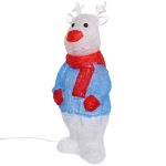 Фигура светодиодная «Олененок в кофточке» 17*13*41 см, 30 ламп LED, авторежим, 220V, Белый