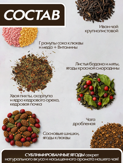 Чай Tasteabrew PRO "Кедровый с чагой" 250гр