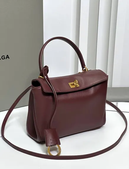 BALENCIAGA RODEO HANDBAG Бордовый