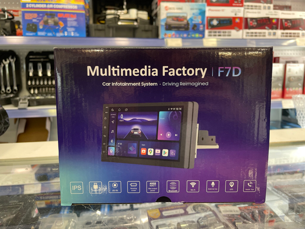 F7D / Андроид (7 дюймов), 2+32 GB, Android 12, + DSP + рамка Модель: F7D / Автомагнитола 1 DIN (1 Дин)