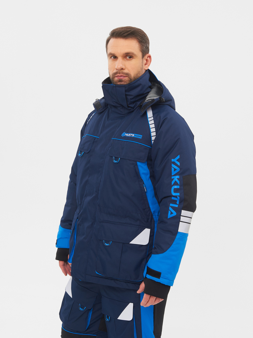 Костюм зимний Yakutia ткань Galaxy Breathable цвет Тёмно-синий (Размер: 44-46, Рост: 170-176)