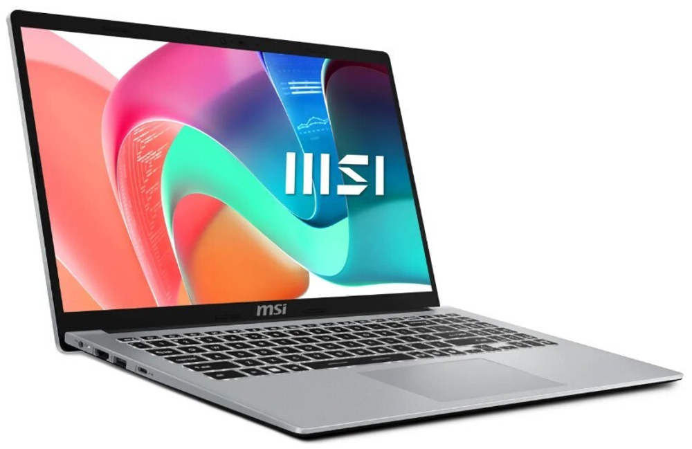 Ноутбук  MSI Modern 15 F13MG 15.6 ", Core i5, 16 Гб RAM, 512 Гб SSD, Iris Xe Graphics, Серебристый