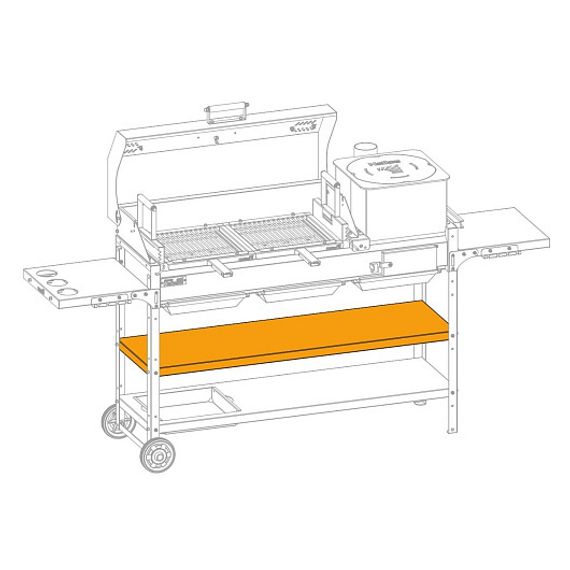 Полка сплошная SMART 1200 мм (HS-GS-SS-1204) Helios