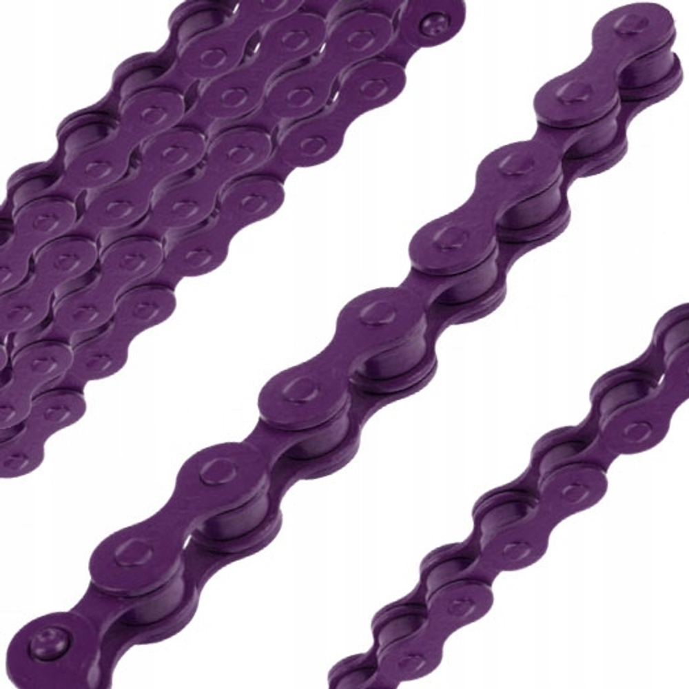 Цепь Taya  1 скорость, фиолет., сталь 1/50 TB-410 80L PURPLE