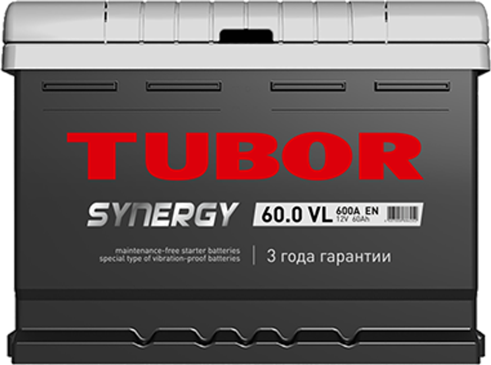 TUBOR Synergy  6СТ-60 (низкий) аккумулятор