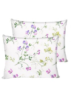 Постельное белье Сказка "Душистый горошек" 2-спальный Наволочка 50х70 см 2 шт Простынь на резинке 160х200 см Пододеяльник 175х215 см, перкаль