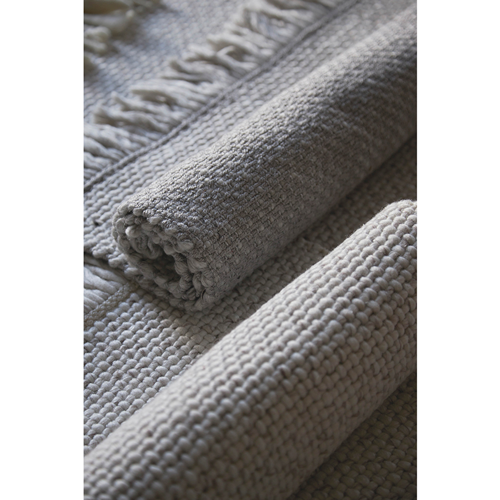 Ковер из переработанного пластика бежевого цвета из коллекции ethnic, 70х160 см