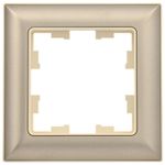 BRITE Рамка 1-местная РУ-1-Бр бежевый/шампань IEK