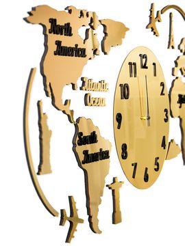 Настенные часы "Карта мира"