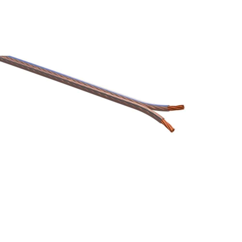 Акустический кабель ЭРА 2х0,50 мм2 прозрачный, 100м