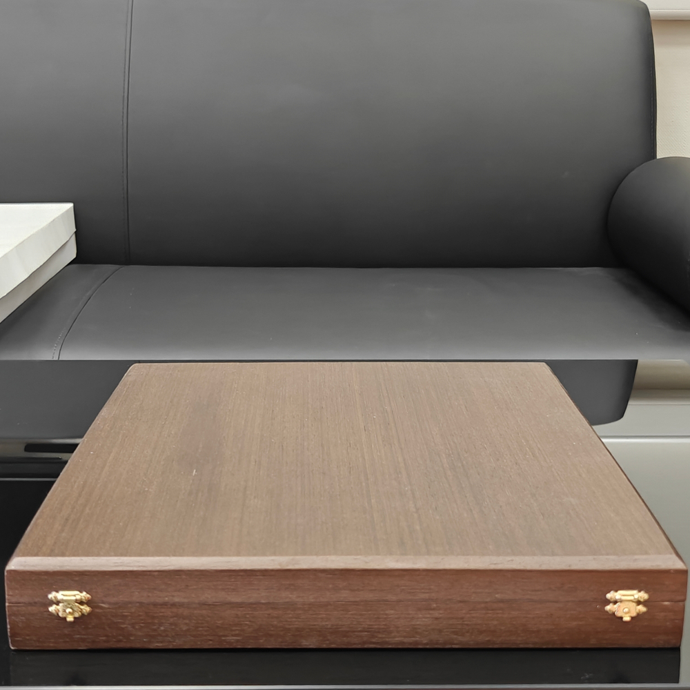 Икона Георгий Победоносец (Златоустовская гравюра) в подарочном футляре