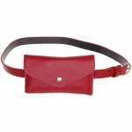 Сумка поясная «Street Fashion - Pop», цвет бордовый, 17.5*11*105см
