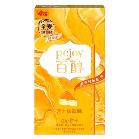 Покки соломка в шоколадной глазури Glico Pocky Pejoy Cheese Cake со вкусом чизкейка, 48 г (Китай)