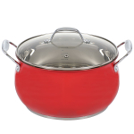 Кастрюля нерж, 5.4 л, с крыш, Daniks, Валетта, QS-2-24/GS-01616-24CA, индукц