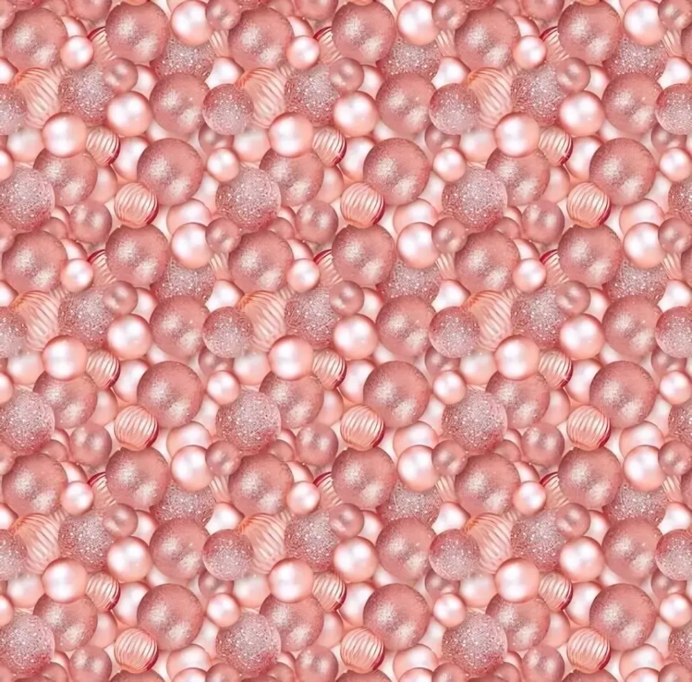 Бумага упаковочная 50х70 см «Волшебные шары», розовое золото (1 лист)