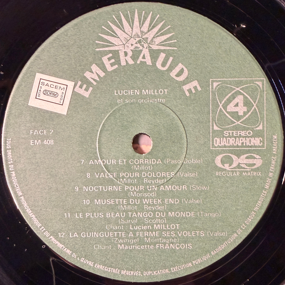 Lucien Millot Et Son Ensemble - On danse a la guinguette (Франция)