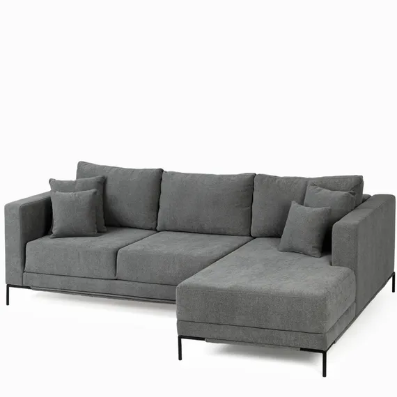 Диван раскладной Colston правосторонний 288 см, темно-серый