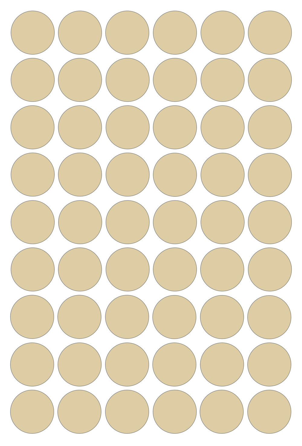 Виниловые наклейки для упаковки и маркировки Policomprint M4. 20 мм. 54 шт.