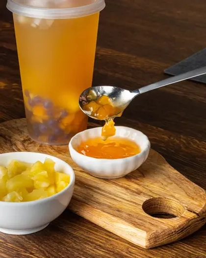 Джем со вкусом АНАНАСА (вес нетто-1,0 кг, брутто-1,1 кг)