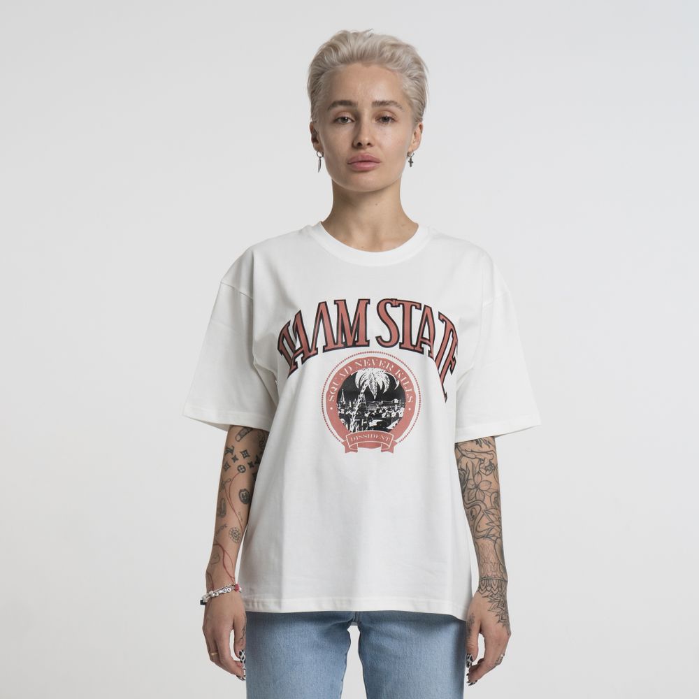 Купить Футболка Dissident Palm State Молочная Футболка Dissident Palm State Молочная