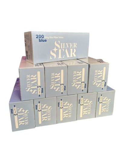 Гильзы для сигарет "Silver Star" KS Blue Super Flow 8.1/15мм 10х200 шт (Комплект)