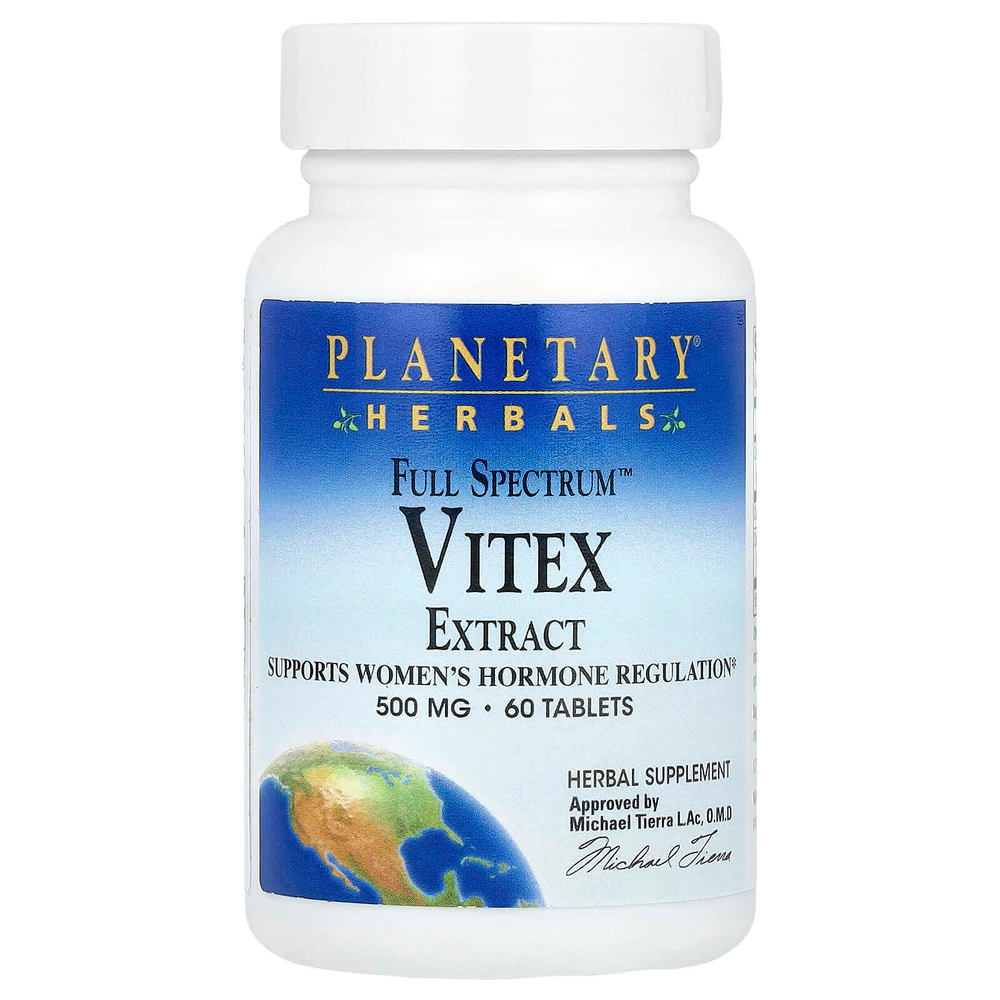 Planetary Herbals, Full Spectrum™, экстракт витекса, 60 таблеток