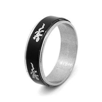 Кольцо стальное (62) "Ящерица" в ассорт