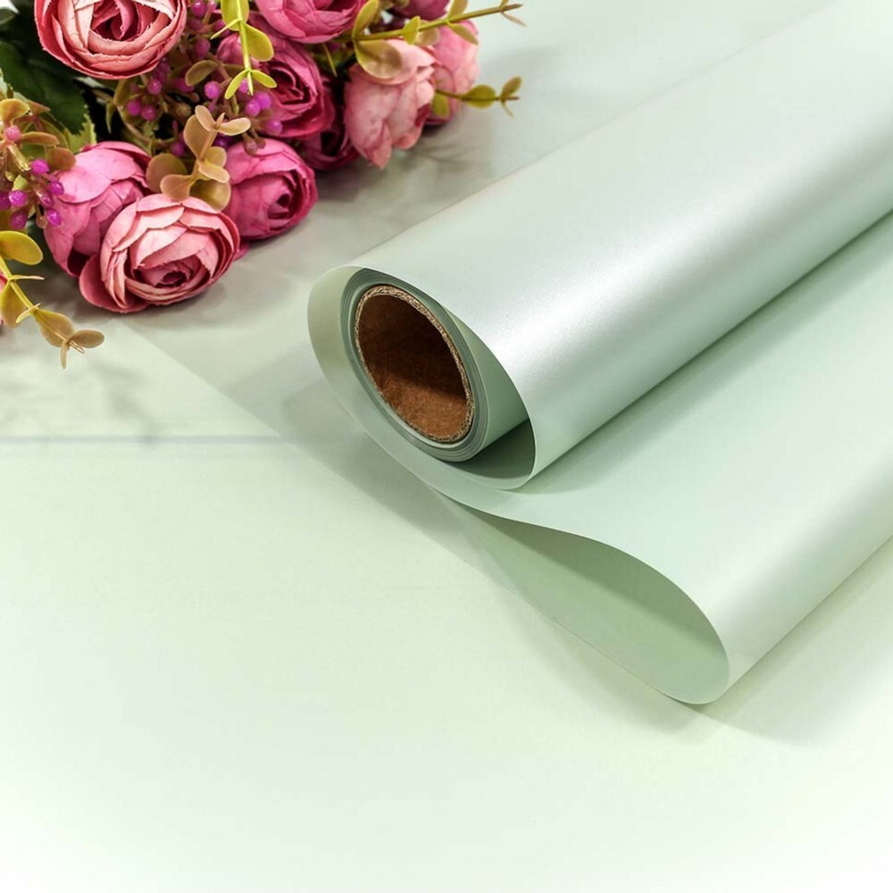 Пленка В рулоне 10 м х 58 см с жемчужным отливом (Зеленый)