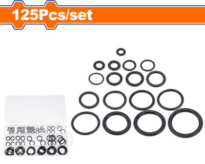 Набор уплотнительных колец 125 шт (20) WADFOW WJQ1B01
