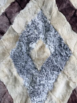 Покрывало меховое ковер из шкуры овчины