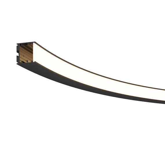 Радиусный профиль 35x35 D1500мм внутренний 1/4 круга черный Led Strip alm-3535r-b-in-90°-1.5m