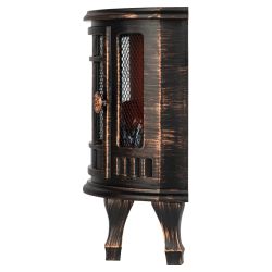 Светильник ЭРА EGNIK -P02 новогодний светодиодный камин Печь черный 2*LR14(C) 24*17*33 см