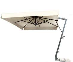 Зонт профессиональный Napoli Braccio 3х4 м, антрацит, слоновая кость