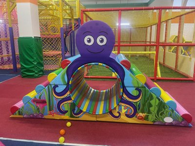 Веселое колесо "Осьминожка" (120x270x160 см) с механическим приводом