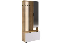 Готовая прихожая Бери дуб крафт золотой / белое дерево