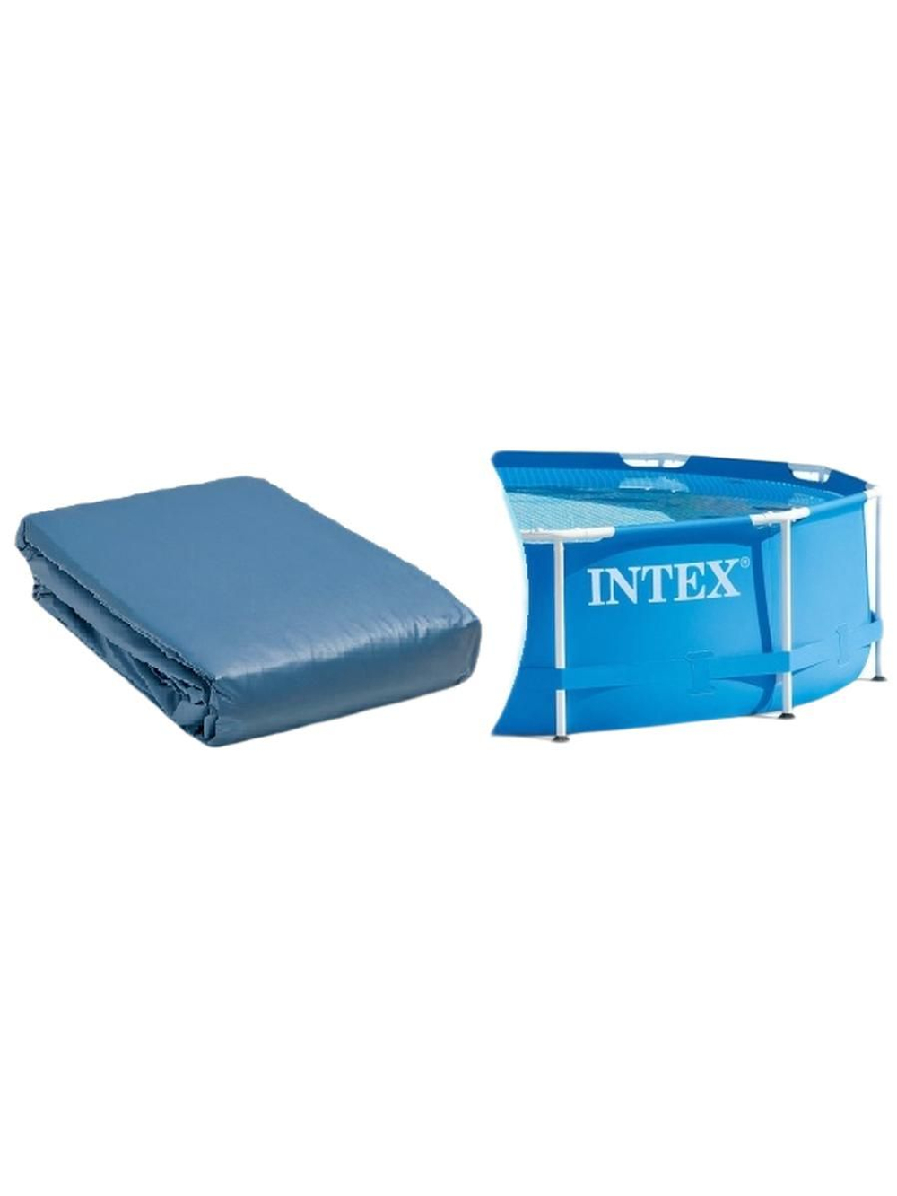 Чаша для каркасного бассейна 366х122 см Intex 10087, сменный лайнер Интекс Prism Frame / Metal Frame (серый)