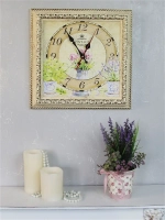 Часы настенные в винтажной раме "Прованс"