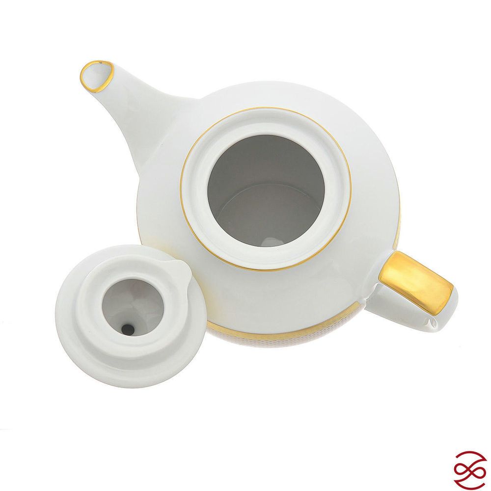 Кофейный сервиз Falkenporzellan Rio white gold 6 персон 17 предметов