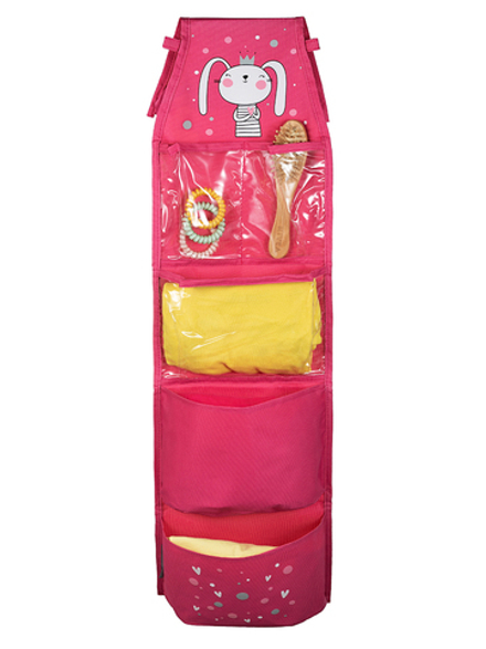 Кармашки в садик 83х24 Зайка (фуксия)