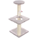 Когтеточка напольная «МУРРРЛЫКА», цвет серый, 40*20*20см