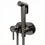 Смеситель с гигиенической лейкой 25k MIXLINE ML31-085GR "Ray" встраиваемый ГРАФИТ